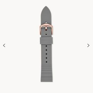 18mm Gray and Pink Silicone Strap